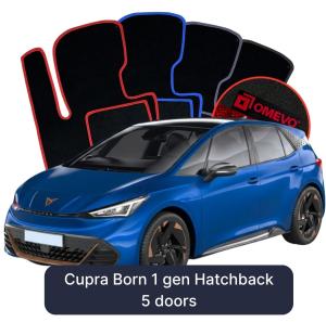 OMEVO Velour Car Mats for Cupra Born 1 gen Hatchback 5 doors (2021-2025)