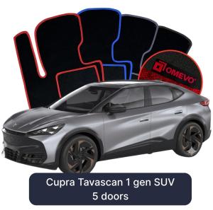 OMEVO Velour Car Mats for Cupra Tavascan 1 gen SUV 5 doors (2023-2025)