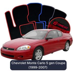 OMEVO Velour Car Mats for Chevrolet Monte Carlo 5 gen Coupe (1999-2007)