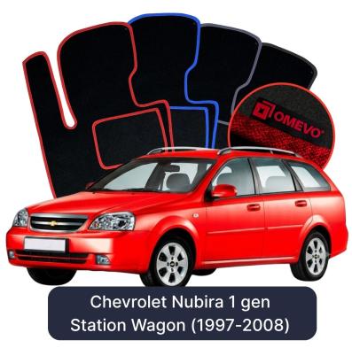 Velour car mats OMEVO for Chevrolet Nubira 1 gen Station Wagon (1997-2008)