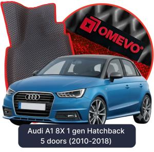 OMEVO 5D Pro EVA Mats for Audi A1 8X 1 gen Hatchback 5 doors (2010-2018)