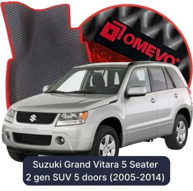 OMEVO EVA car mats for Suzuki Grand Vitara 5 Seater 2 gen SUV 5 doors (2005-2014)