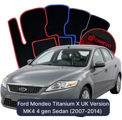 Velour car mats OMEVO for Ford Mondeo Titanium X UK Version MK4 4 gen Sedan (2007-2014)