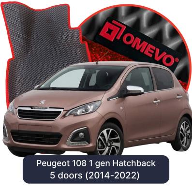 OMEVO EVA car mats for Peugeot 108 1 gen Hatchback 5 doors (2014-2022)