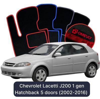 Velour car mats OMEVO for Chevrolet Lacetti J200 1 gen Hatchback 5 doors (2002-2016)