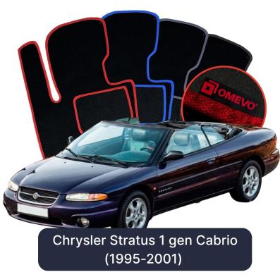 Velour car mats OMEVO for Chrysler Stratus 1 gen Cabrio (1995-2001)