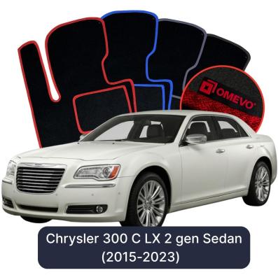 Velour car mats OMEVO for Chrysler 300 C LX 2 gen Sedan (2011-2023)