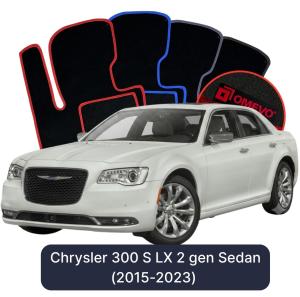 OMEVO Velour Car Mats for Chrysler 300 S LX 2 gen Sedan (2015-2023)