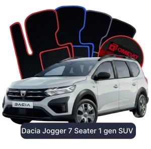 OMEVO Velour Car Mats for Dacia Jogger 7 Seater 1 gen SUV (2021-2025)