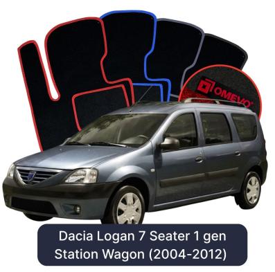 Velour car mats OMEVO for Dacia Logan 7 Seater 1 gen Station Wagon (2004-2012)