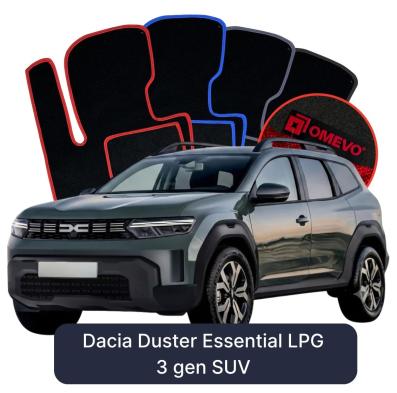 Velour car mats OMEVO for Dacia Duster Essential LPG  3 gen SUV (2024-2025)