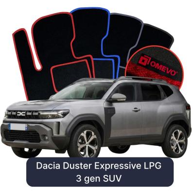 Velour car mats OMEVO for Dacia Duster Expressive LPG  3 gen SUV (2024-2025)