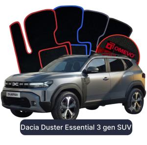 OMEVO Velour Car Mats for Dacia Duster Essential 3 gen SUV (2024-2026)