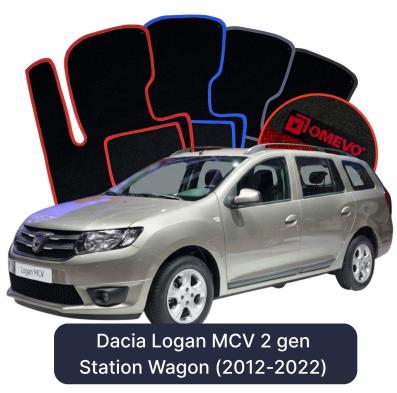 Velour car mats OMEVO for Dacia Logan MCV 2 gen Station Wagon (2012-2022)