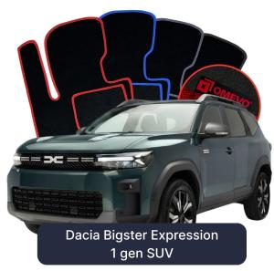 OMEVO Velour Car Mats for Dacia Bigster Expression 1 gen SUV (2024-2025)