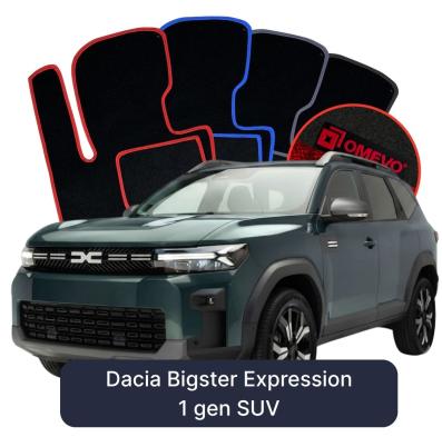 Velour car mats OMEVO for Dacia Bigster Expression 1 gen SUV (2024-2025)