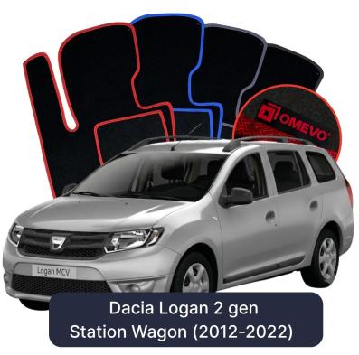 Velour car mats OMEVO for Dacia Logan 2 gen Station Wagon (2012-2022)