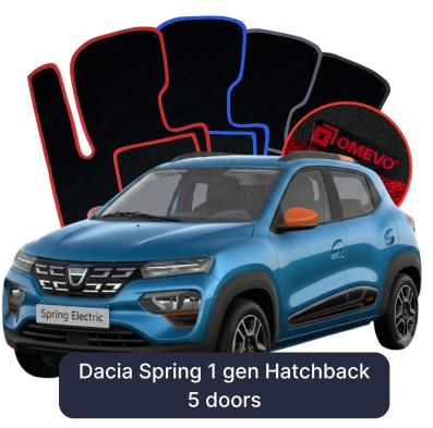 Velour car mats OMEVO for Dacia Spring 1 gen Hatchback 5 doors (2021-2025)