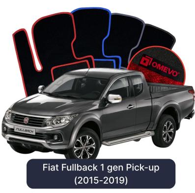 Velour car mats OMEVO for Fiat Fullback 1 gen Pick-up (2015-2019)