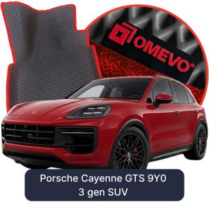 OMEVO 5D Pro EVA Mats for Porsche Cayenne GTS 9Y0 3 gen SUV (2018-2026)