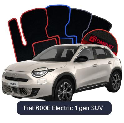 Velour car mats OMEVO for Fiat 600E Electric 1 gen SUV (2023-2025)