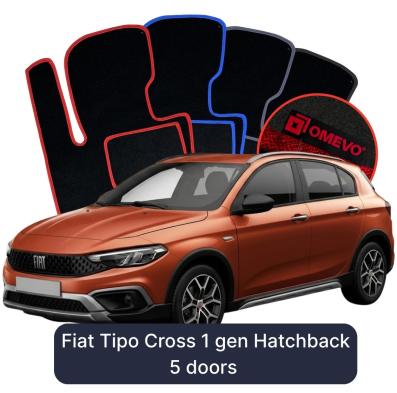 Velour car mats OMEVO for Volkswagen Tiguan Elegance 2 gen SUV (2016-2025)