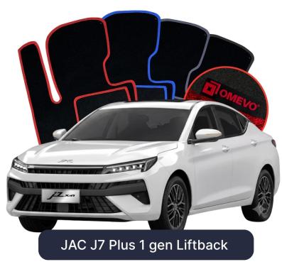 Velour car mats OMEVO for JAC J7 Plus 1 gen Liftback (2019-2026)