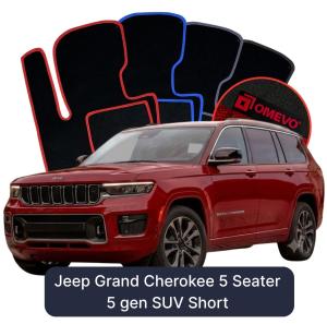 OMEVO Velour Car Mats for Jeep Grand Cherokee 5 gen SUV (2021-2025)