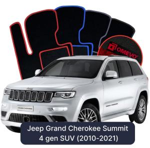 OMEVO Velour Car Mats for Jeep Grand Cherokee Summit 4 gen SUV (2010-2021)