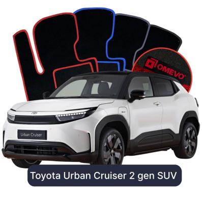 Velour car mats OMEVO for Toyota Urban Cruiser 2 gen SUV (2025-2026)