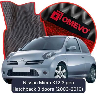 OMEVO EVA car mats for Nissan Micra K12 3 gen Hatchback 3 doors (2003-2010)