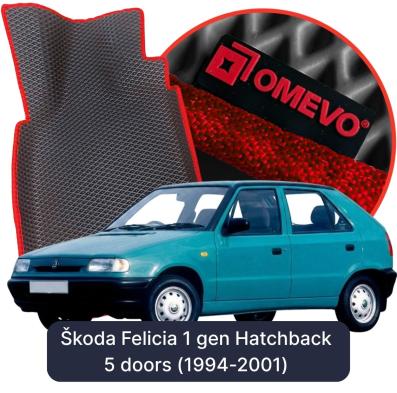 OMEVO EVA car mats for Škoda Felicia 1 gen Hatchback 5 doors (1994-2001)