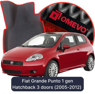 OMEVO EVA car mats for Fiat Grande Punto 1 gen Hatchback 3 doors (2005-2012)