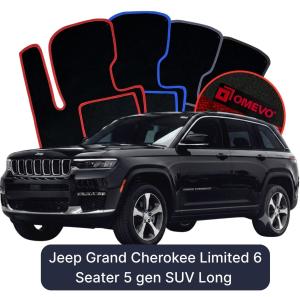 OMEVO Velour Car Mats for Jeep Grand Cherokee Limited 6 Seater 5 gen SUV (2021–2025)