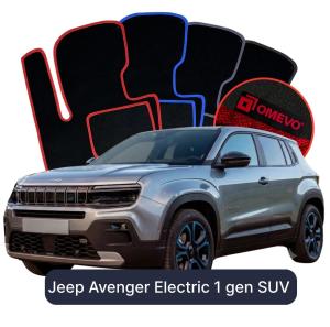 OMEVO Velour Car Mats for Jeep Avenger Electric 1 gen SUV (2023-2025)