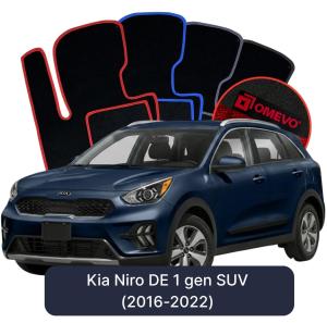 OMEVO Velour Car Mats for Kia Niro DE 1 gen SUV (2016-2022)