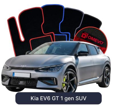 Velour car mats OMEVO for Kia EV6 GT 1 gen SUV (2021-2025)