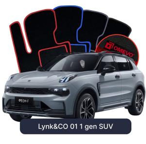 OMEVO Velour Car Mats for Lynk&CO 01 1 gen SUV (2016-2025)
