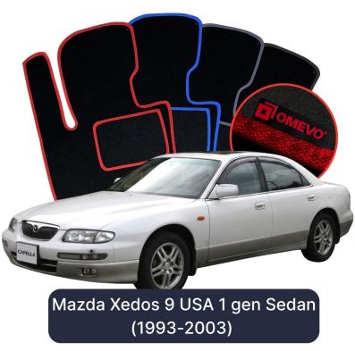 Velour car mats OMEVO for Mazda Xedos 9 USA 1 gen Sedan (1993-2003)
