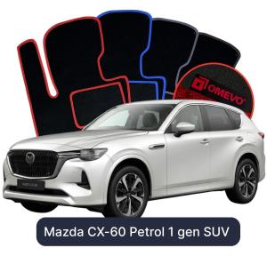 OMEVO Velour Car Mats for Mazda CX-60 Petrol 1 gen SUV (2022-2025)