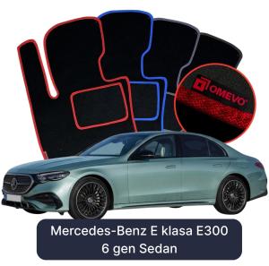 OMEVO Velour Car Mats for Mercedes-Benz E-Class E300 6 gen Sedan (2023-2025)