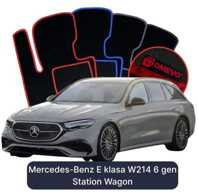 Velour car mats OMEVO for Mercedes-Benz E-Class W214 6 gen Kombi (2023-2025)