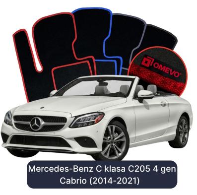 Velour car mats OMEVO for Mercedes-Benz Vito C205 4 gen Cabrio (2014-2021)