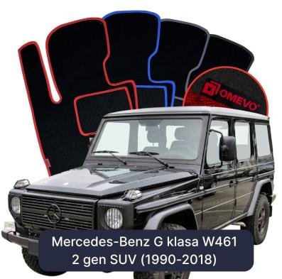 Velour car mats OMEVO for Mercedes-Benz G klasa W461 2 gen SUV (1990-2018)