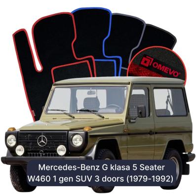 Velour car mats OMEVO for Mercedes-Benz G Class 5 Seater W460 1 gen SUV 3 doors (1979-1992)