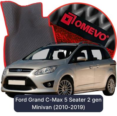 OMEVO EVA car mats for Ford Grand C-Max 5 Seater 2 gen Minivan (2010-2019)