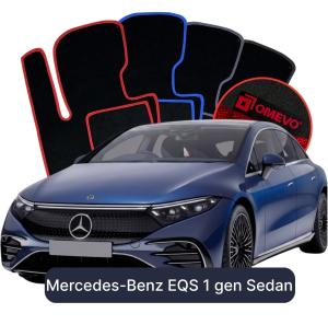 OMEVO Velour Car Mats for Mercedes-Benz EQS 1 gen Sedan (2021-2025)