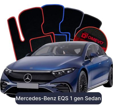 Velour car mats OMEVO for Mercedes-Benz EQS 1 gen Sedan (2021-2025)