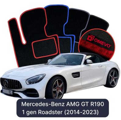 Velour car mats OMEVO for Mercedes-Benz AMG GT R190 1 gen Roadster (2014-2023)