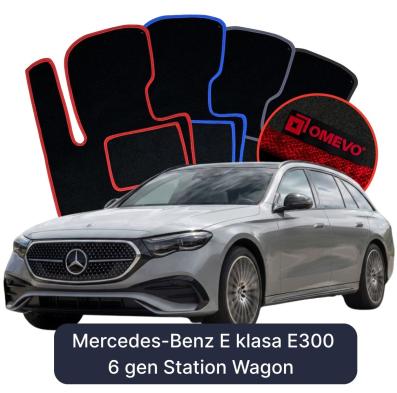 Velour car mats OMEVO for Mercedes-Benz E-Class E300 6 gen Estate (2023-2025)